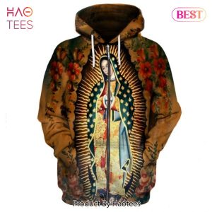 NEW Original Of Guadalupe Virgin Mary 3D Printing Limited Edition Hoodie Long Sleeve Tshirt Hoodie