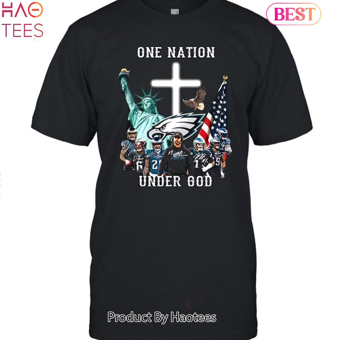 NEW Philadelphia Eagles 1st Under God Unisex T-Shirt
