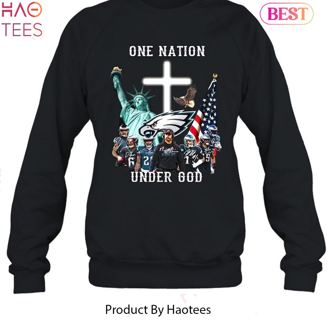 NEW Philadelphia Eagles 1st Under God Unisex T-Shirt NEW Philadelphia Eagles 1st Under God Unisex T-Shirt