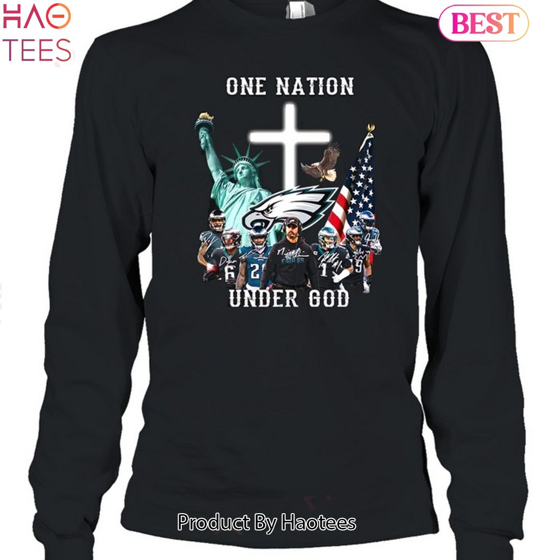 NEW Philadelphia Eagles 1st Under God Unisex T-Shirt NEW Philadelphia Eagles 1st Under God Unisex T-Shirt