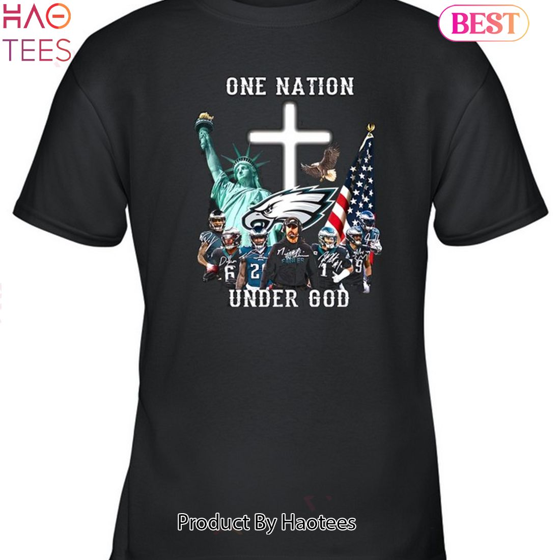 NEW Philadelphia Eagles 1st Under God Unisex T-Shirt NEW Philadelphia Eagles 1st Under God Unisex T-Shirt