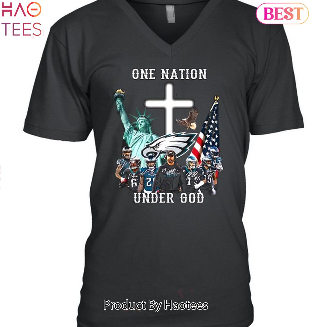 NEW Philadelphia Eagles 1st Under God Unisex T-Shirt NEW Philadelphia Eagles 1st Under God Unisex T-Shirt