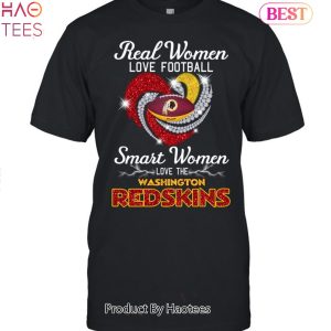 NEW Real Women Love Football Washington Redskins Unisex T-Shirt
