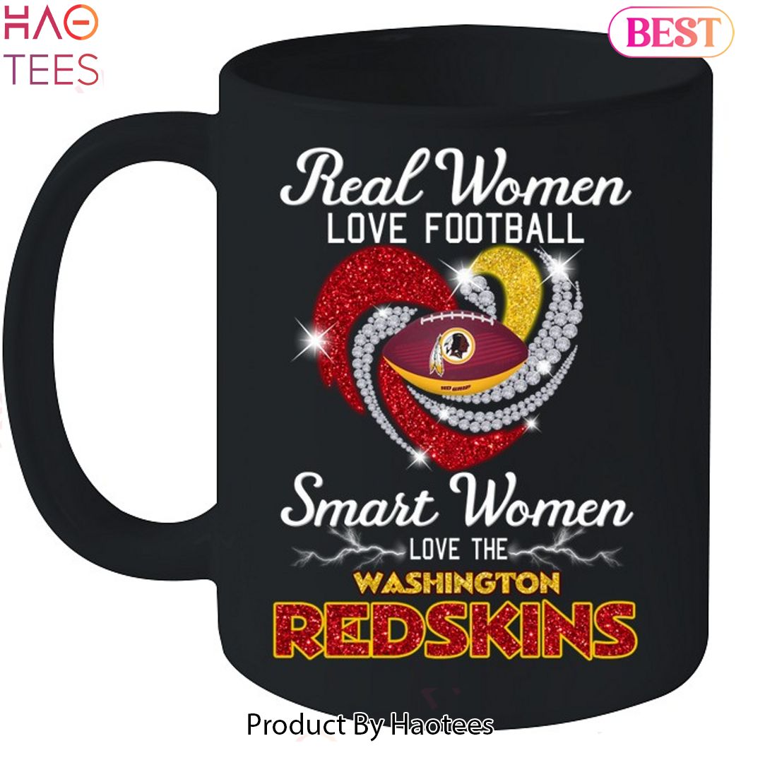 Real Women Love Football Washington Redskins Unisex T-shirt