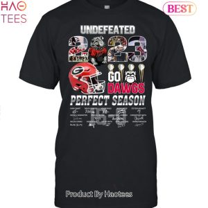 NEW Undefeated 2023 Go Dowgs Perfect Season Georgia Bulldogs Unisex T-Shirt