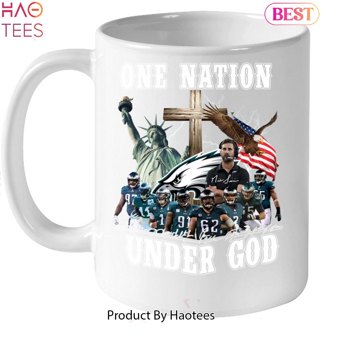 One Nation Eagles Under God Philadelphia Eagles Unisex T-Shirt One Nation Eagles Under God Philadelphia Eagles Unisex T-Shirt