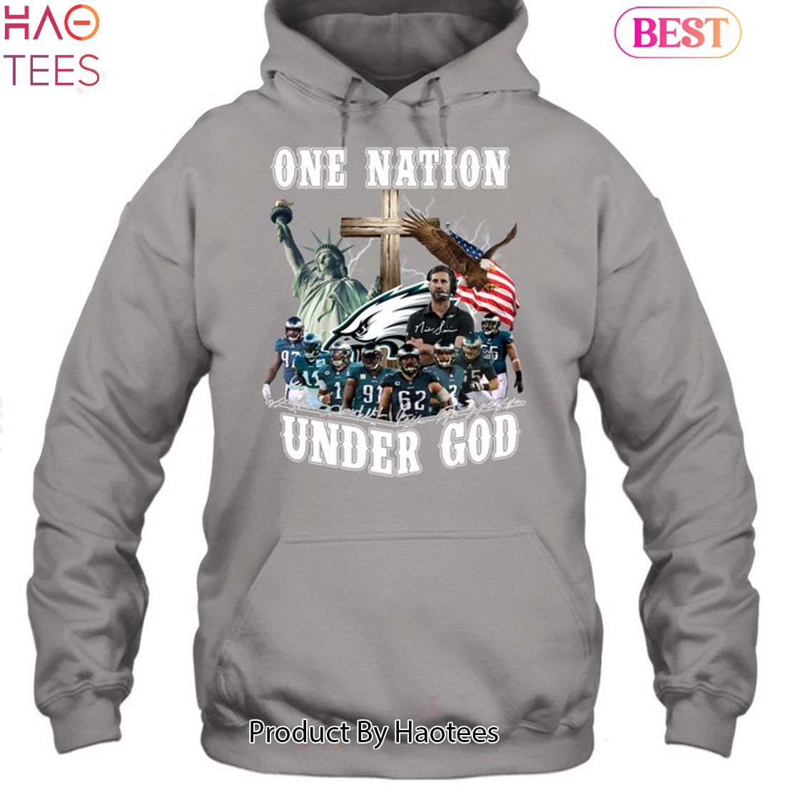 One Nation Eagles Under God Philadelphia Eagles Unisex T-Shirt One Nation Eagles Under God Philadelphia Eagles Unisex T-Shirt