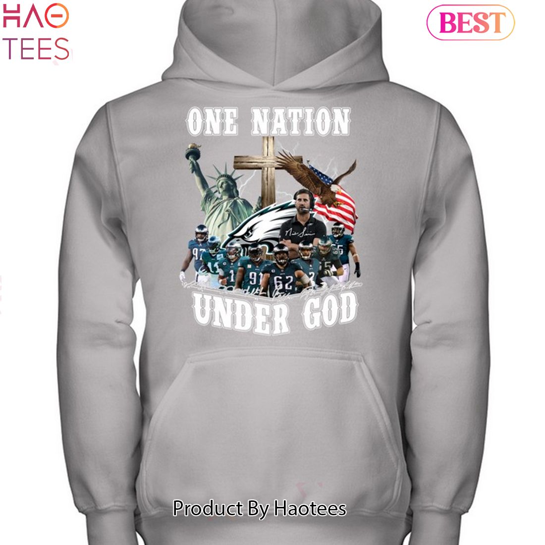 One Nation Eagles Under God Philadelphia Eagles Unisex T-Shirt One Nation Eagles Under God Philadelphia Eagles Unisex T-Shirt