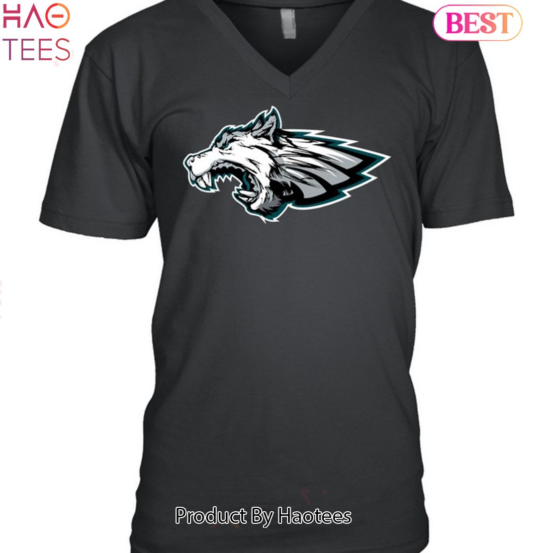 Philadelphia Eagles Black Bleach T-shirt 