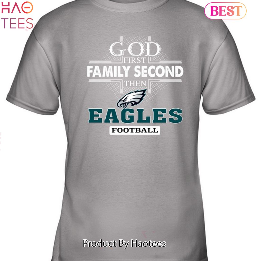 Philadelphia Eagles Shirt, God First Family Second Then Eagles Team  Signatures Tee - Bring Your Ideas, Thoughts And Imaginations Into Reality  Today