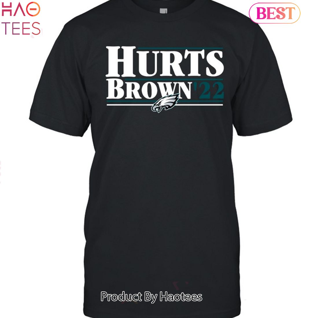 Philadelphia Eagles Hurts Brown 22 Unisex T-Shirt