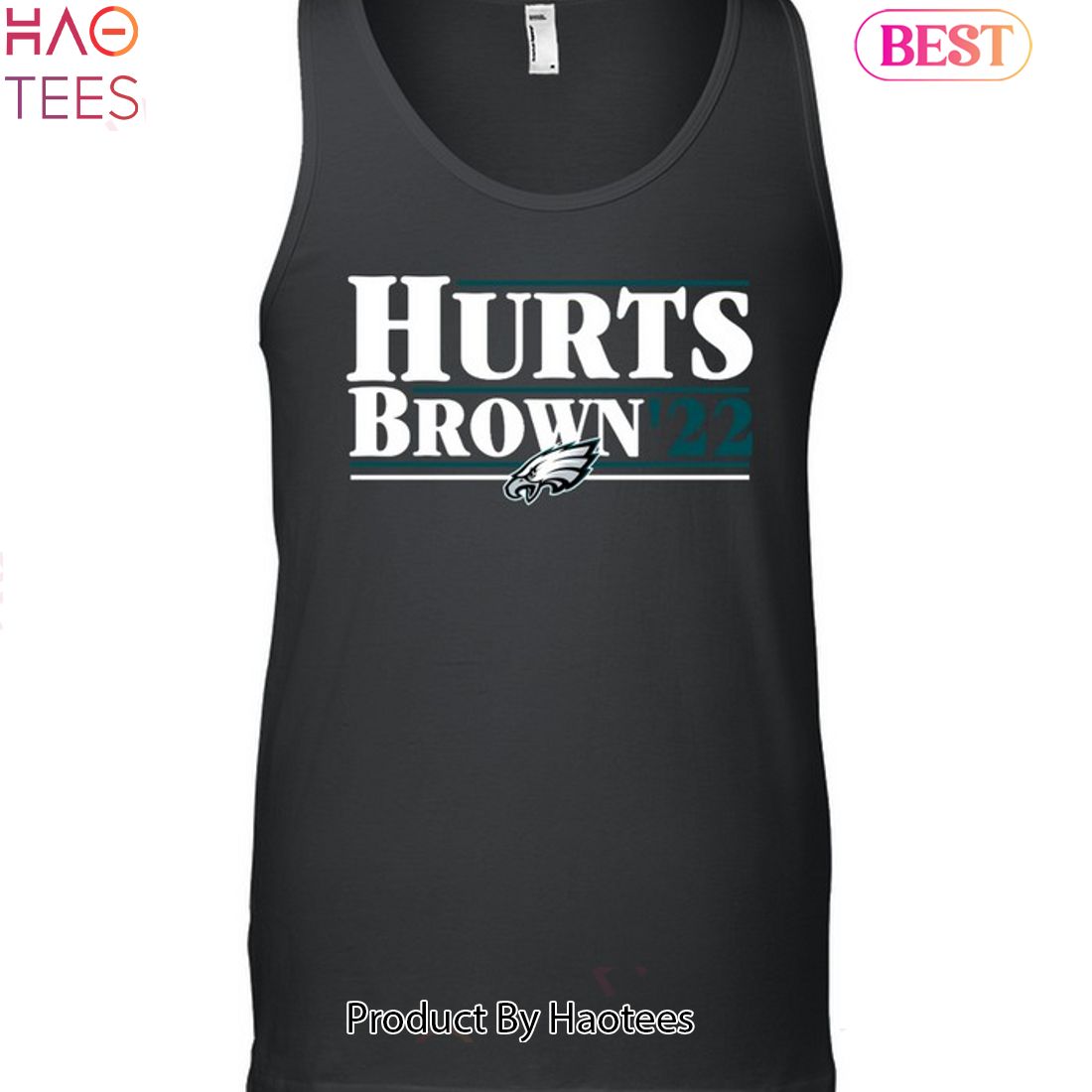 Philadelphia Eagles Hurts Brown 22 Unisex T-Shirt Philadelphia Eagles Hurts Brown 22 Unisex T-Shirt