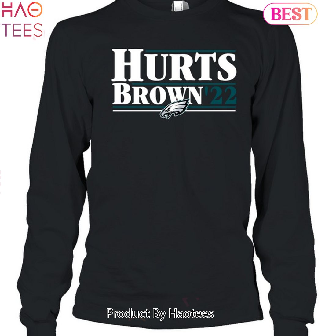 Philadelphia Eagles Hurts Brown 22 Unisex T-Shirt Philadelphia Eagles Hurts Brown 22 Unisex T-Shirt