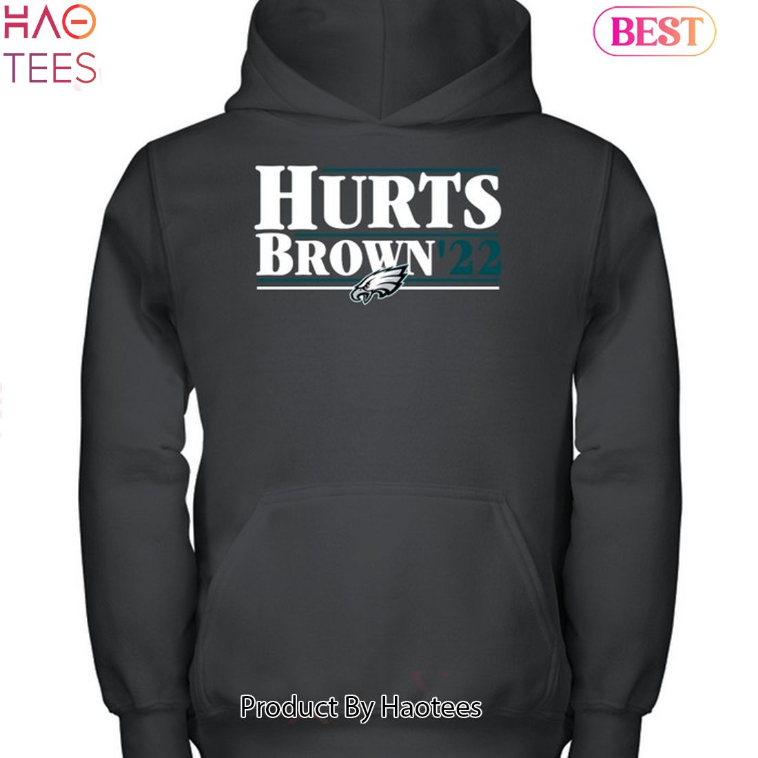 Philadelphia Eagles Hurts Brown 22 Unisex T-Shirt Philadelphia Eagles Hurts Brown 22 Unisex T-Shirt