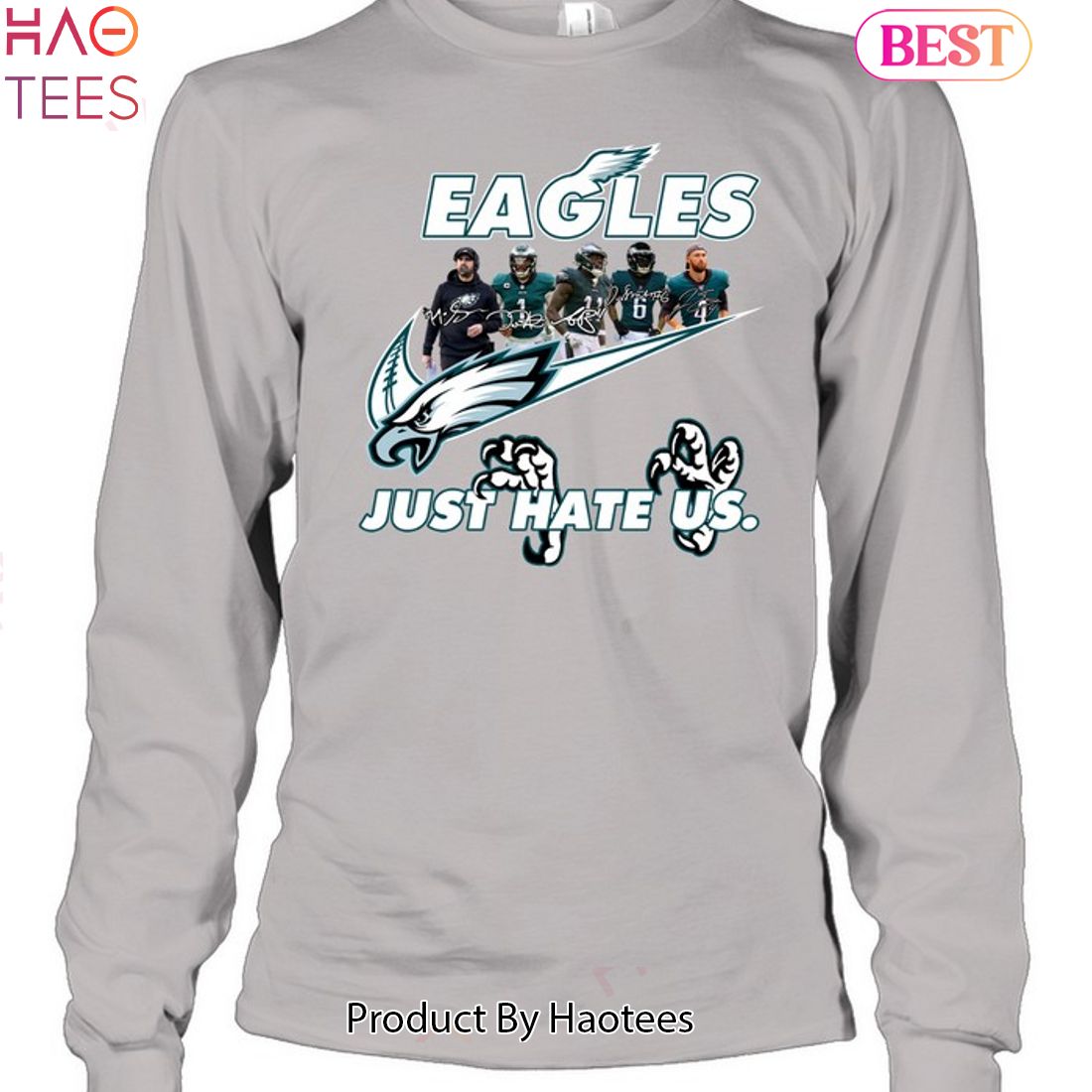 Nike Philadelphia Eagles Just Hate Us Shirt - Bring Your Ideas