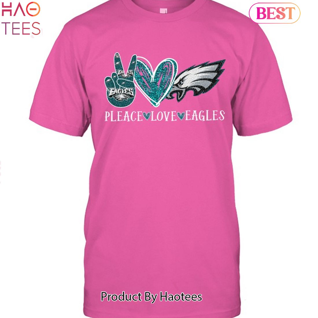 Pleace Love Philadelphia Eagles Unisex T-Shirt Pleace Love Philadelphia Eagles Unisex T-Shirt