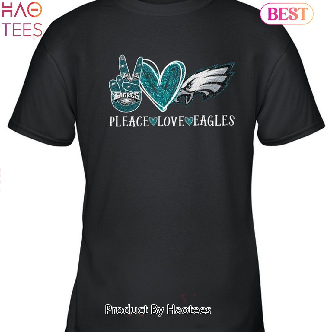 Pleace Love Philadelphia Eagles Unisex T-Shirt Pleace Love Philadelphia Eagles Unisex T-Shirt