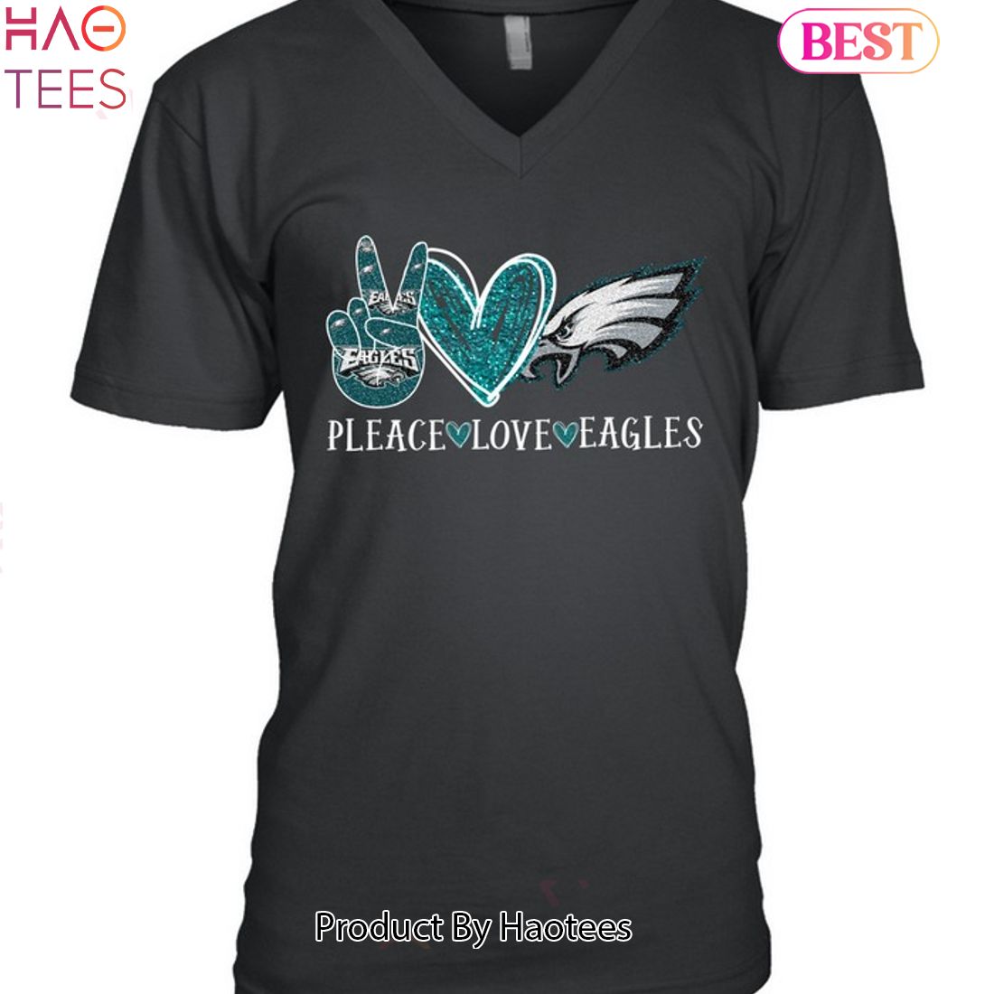 Pleace Love Philadelphia Eagles Unisex T-Shirt Pleace Love Philadelphia Eagles Unisex T-Shirt
