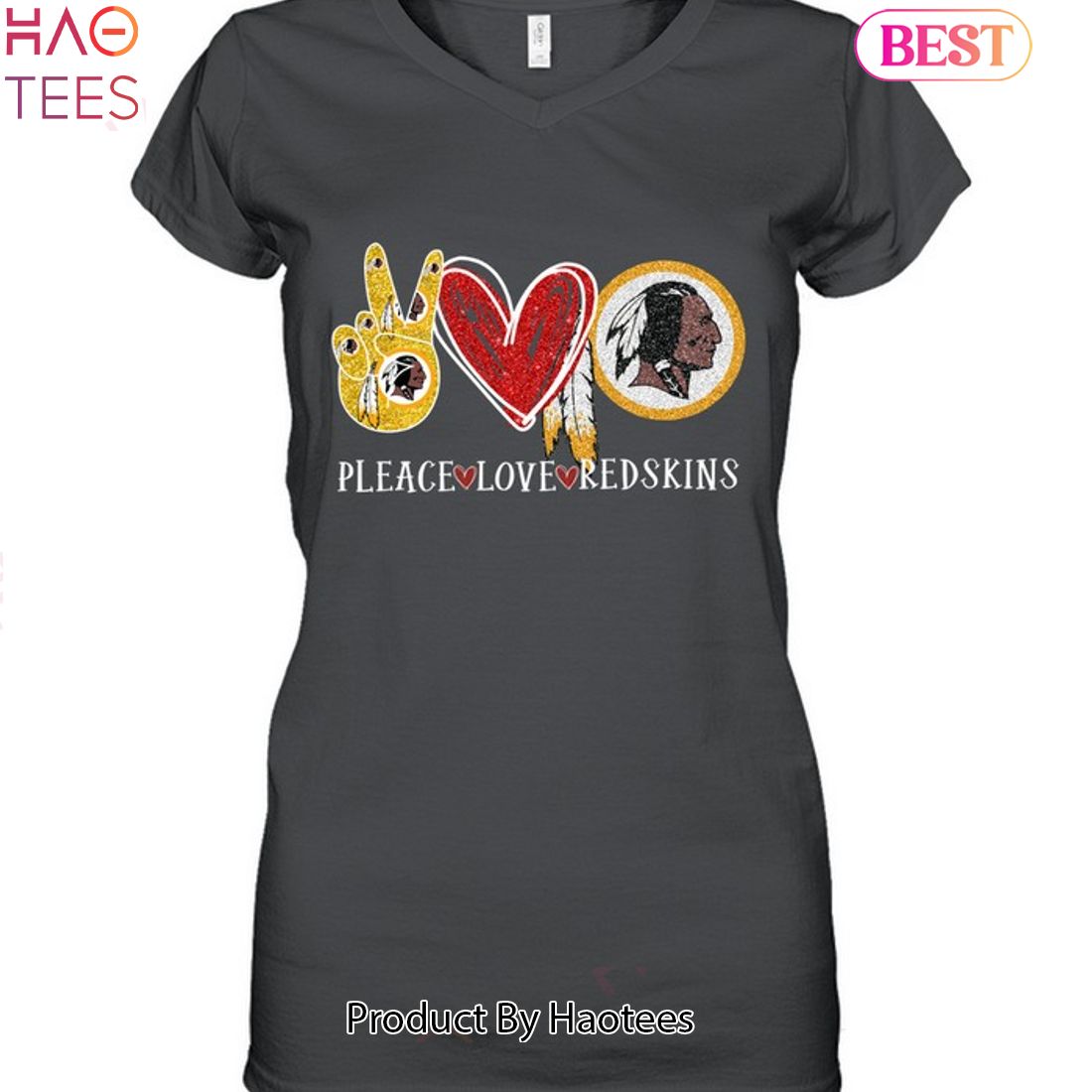Pleace Love Redskins Washington Redskins Unisex T-Shirt Pleace Love Redskins Washington Redskins Unisex T-Shirt