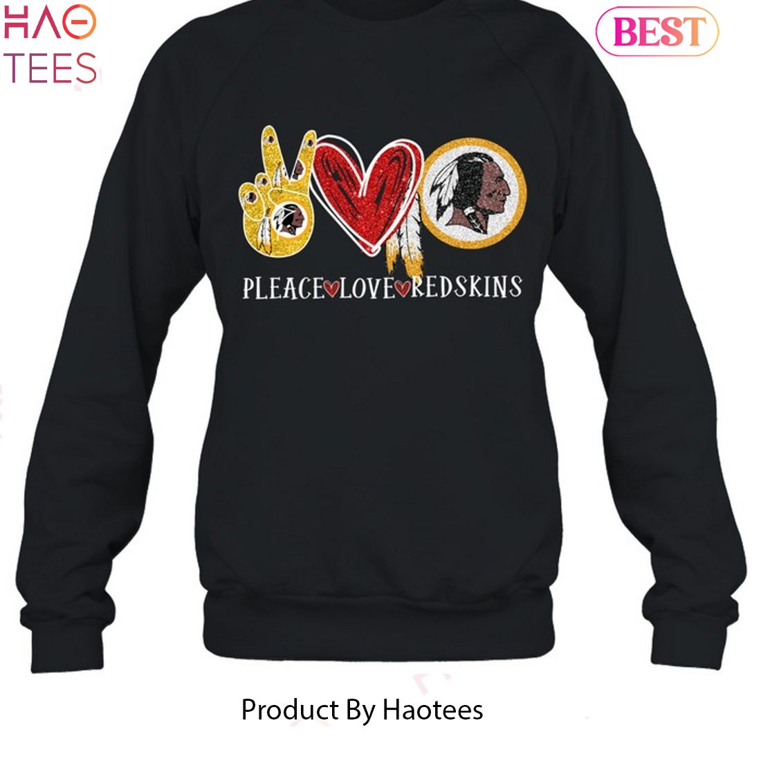 Pleace Love Redskins Washington Redskins Unisex T-Shirt Pleace Love Redskins Washington Redskins Unisex T-Shirt