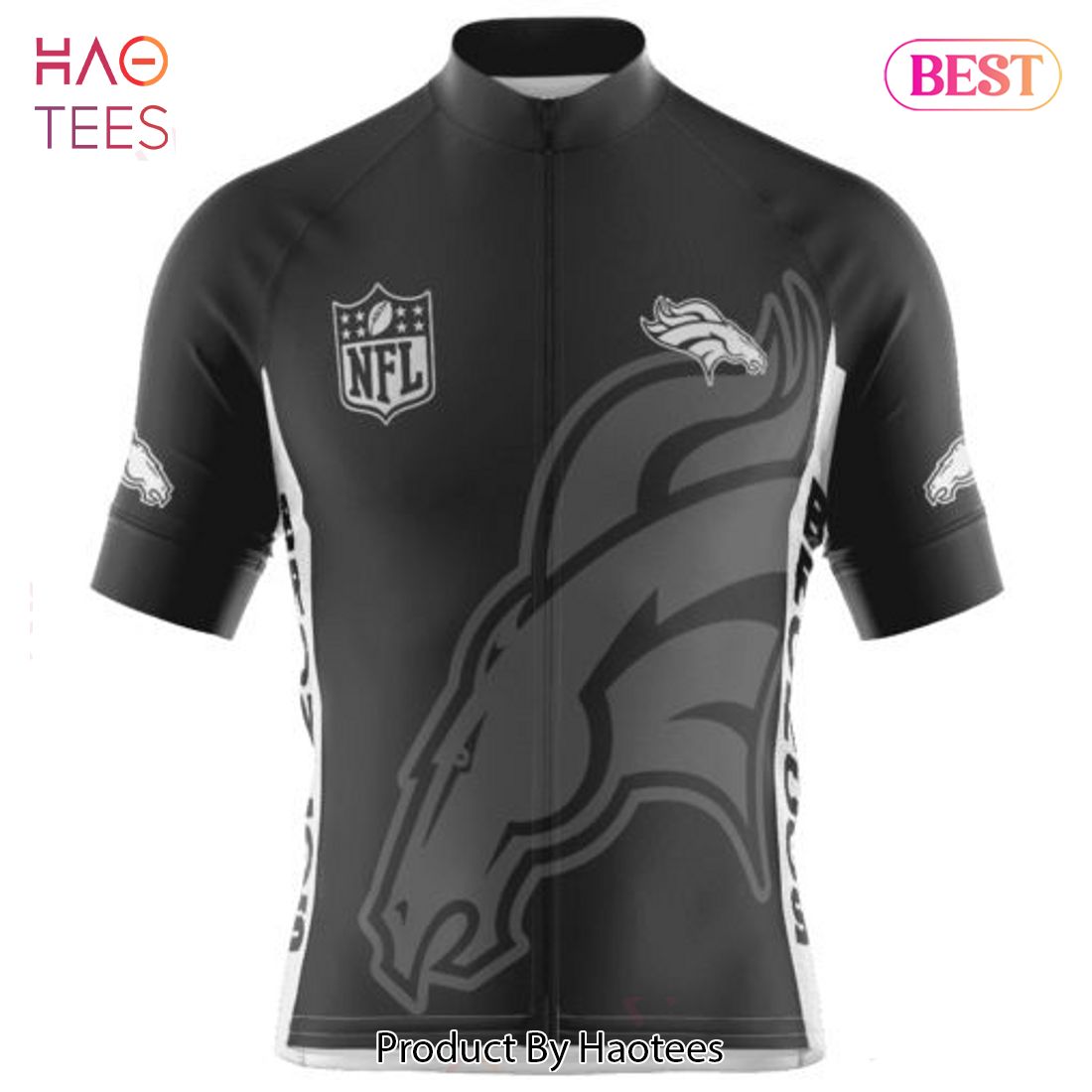 PREMIUM Denver Broncos Mono Cycling Jersey Hoodie