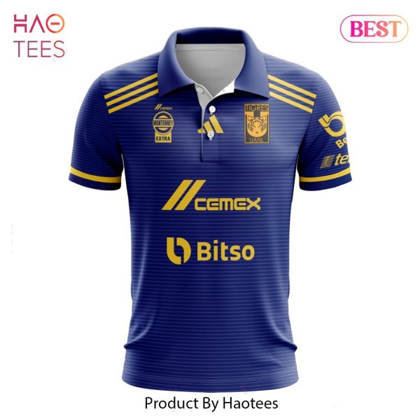 PREMIUM LIGA MX Tigres UANL 2023 ? 2024 Away Kits Polo