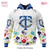 PREMIUM MLB Minnesota Twins Special Autism Awareness Design Hoodie