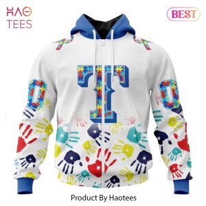 PREMIUM MLB Texas Rangers Special Autism Awareness Design Hoodie