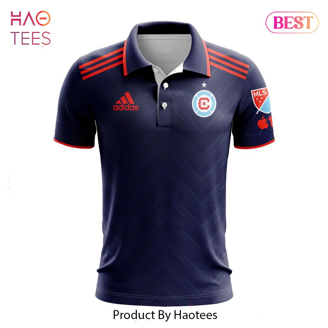 PREMIUM MLS Chicago Fire 2023 Home Polo PREMIUM MLS Chicago Fire 2023 Home Polo