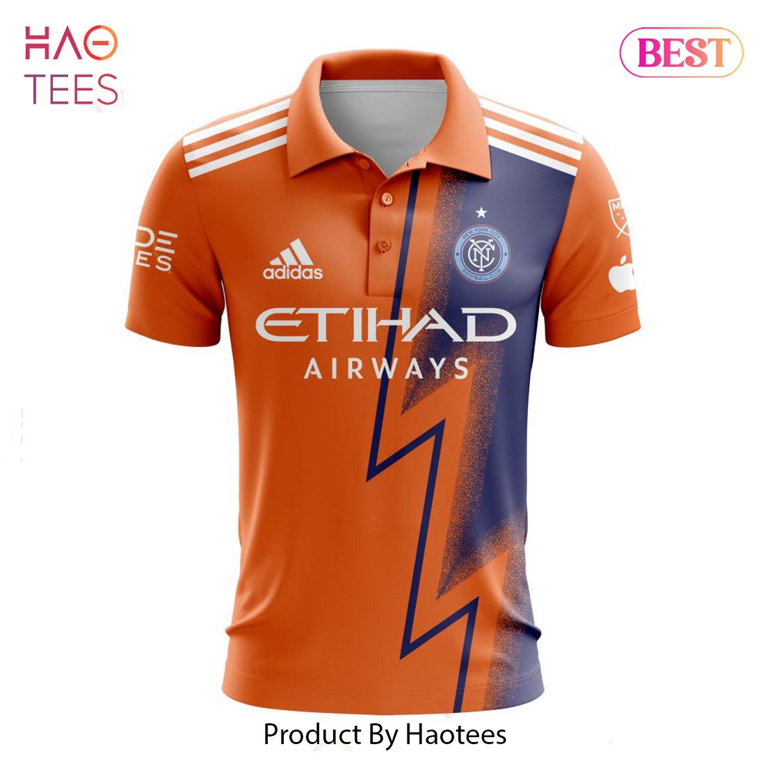 PREMIUM MLS New York City FC 2023 Away The Volt Custom Polo