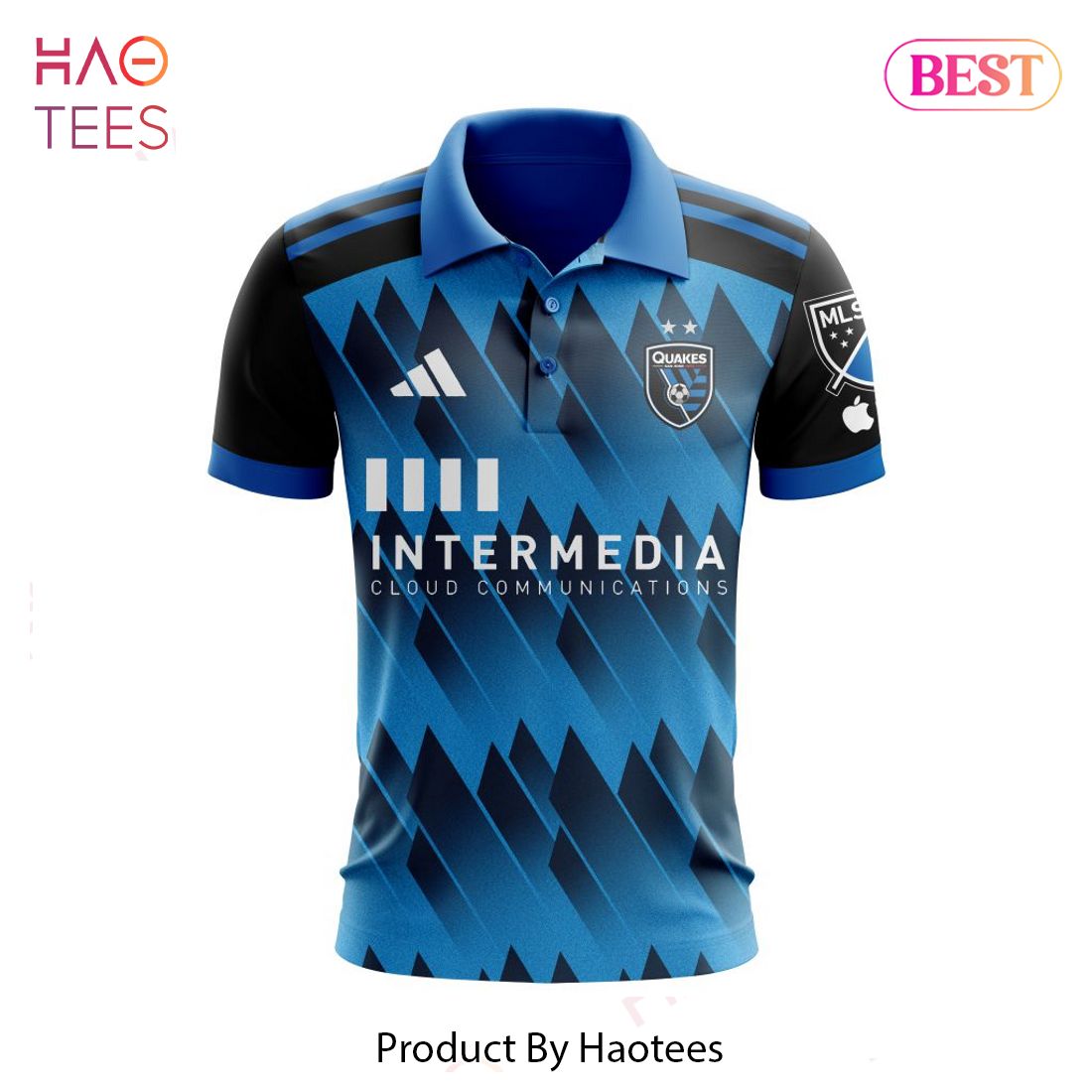 PREMIUM MLS San Jose Earthquakes 2023 Home Active Fault Custom Polo