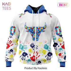 PREMIUM NBA Chicago Bulls Special Autism Awareness Design ST2303 Hoodie