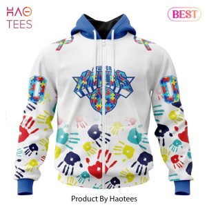 PREMIUM NBA New York Knicks Special Autism Awareness Design ST2303 Hoodie