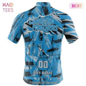 PREMIUM NFL Carolina Panthers Special Mix Stripes Design Cycling Jersey Hoodie