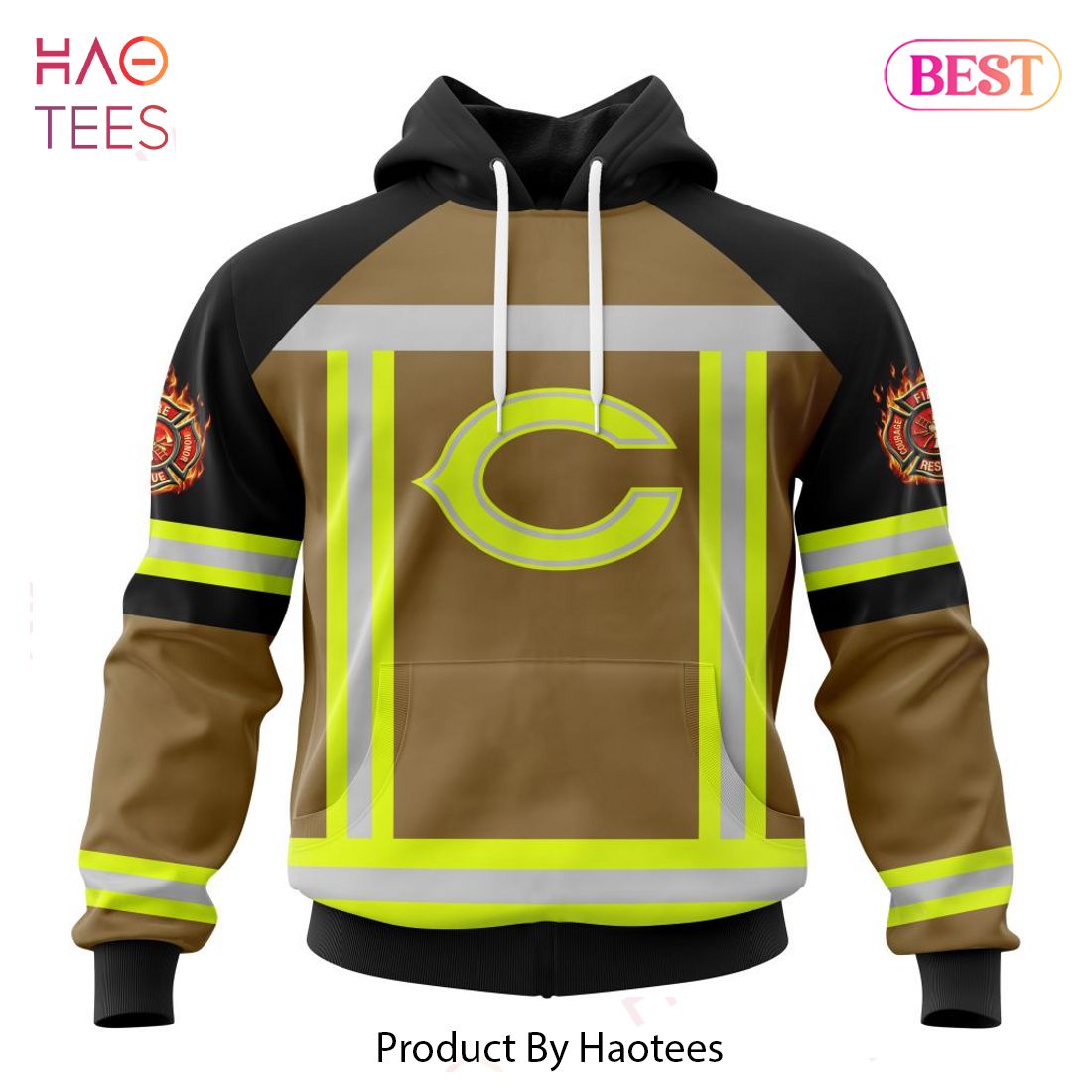 PREMIUM NFL Chicago Bears Special Firefighter Uniform Design Hoodie