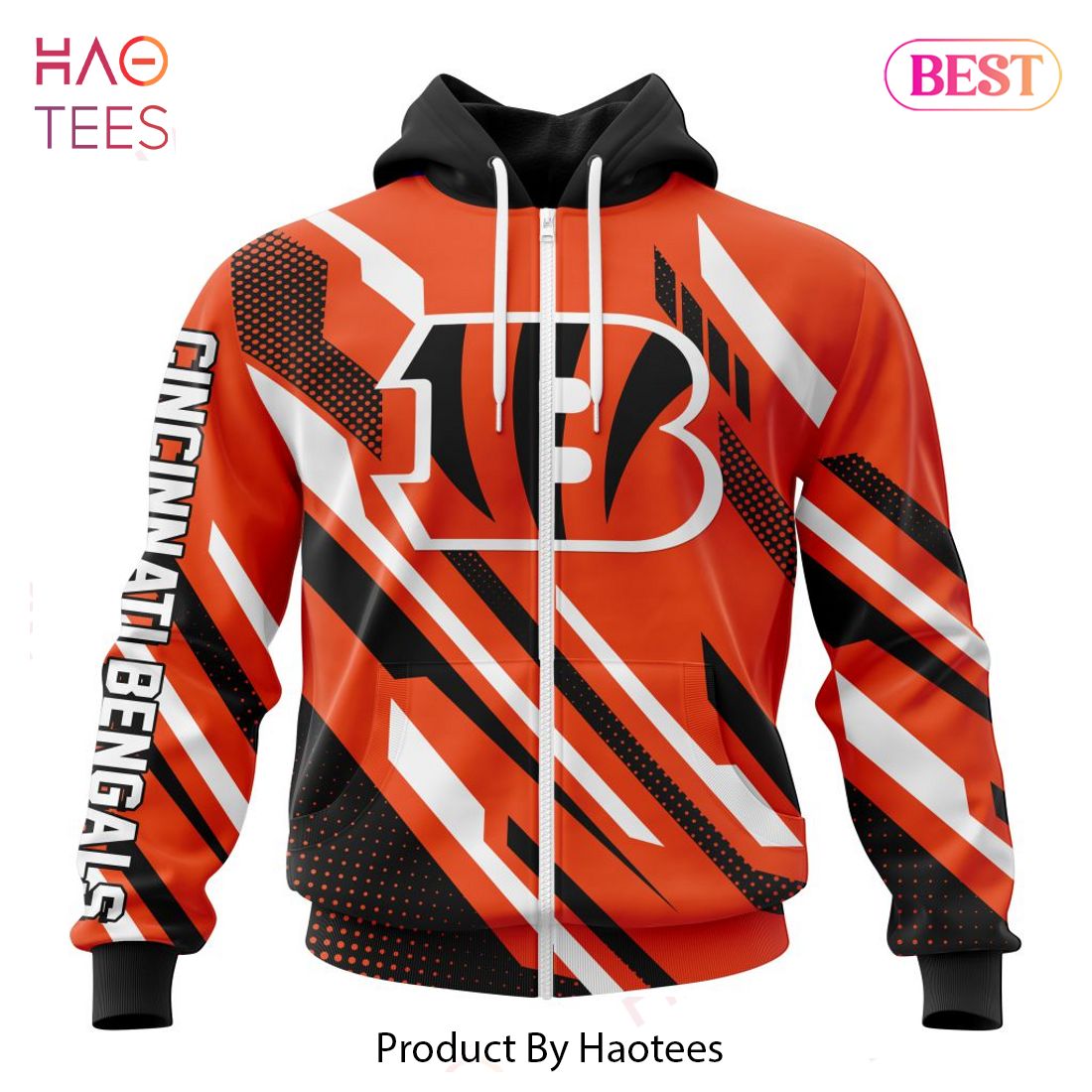 PREMIUM NFL Cincinnati Bengals Special MotoCross Concept Hoodie PREMIUM NFL Cincinnati Bengals Special MotoCross Concept Hoodie