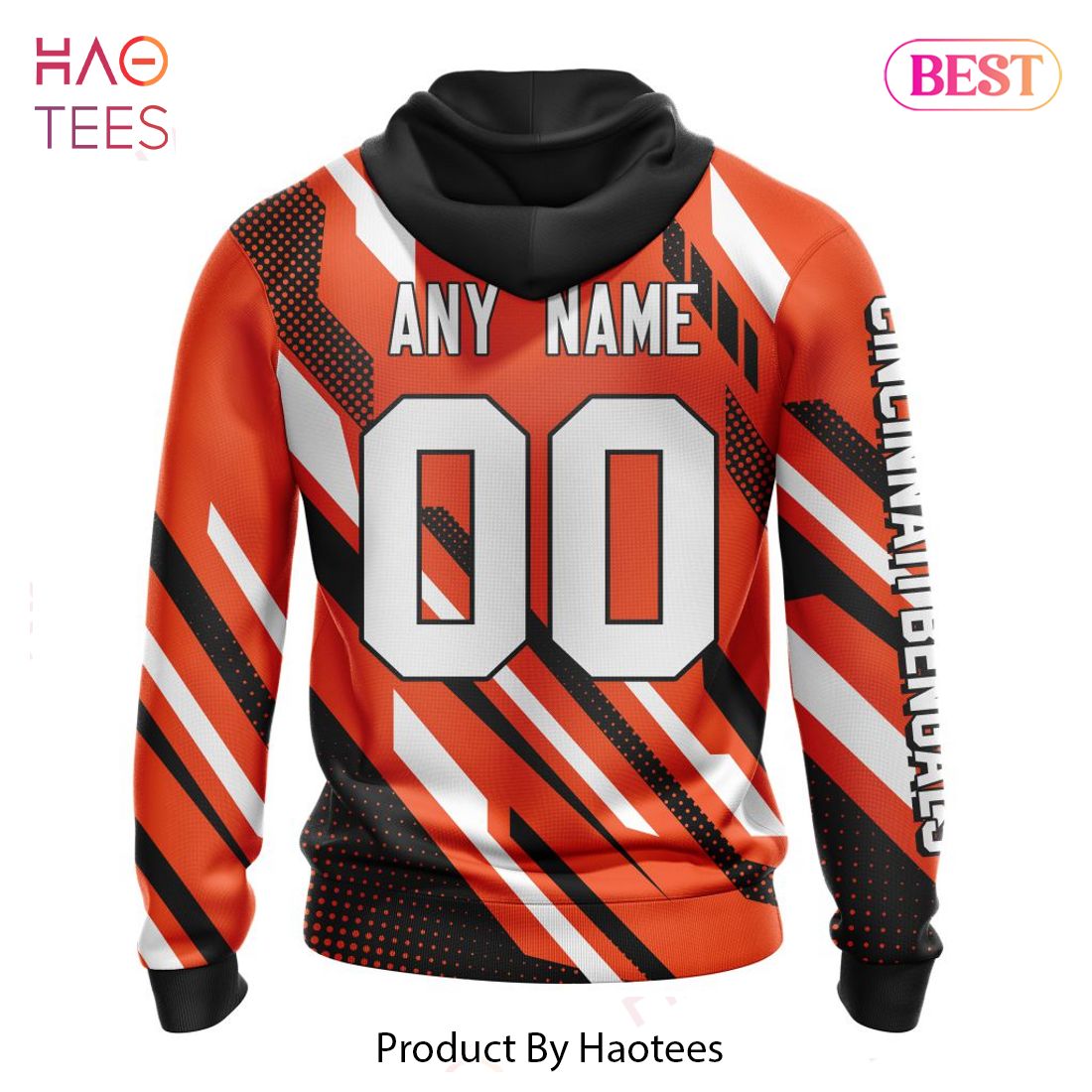 PREMIUM NFL Cincinnati Bengals Special MotoCross Concept Hoodie PREMIUM NFL Cincinnati Bengals Special MotoCross Concept Hoodie