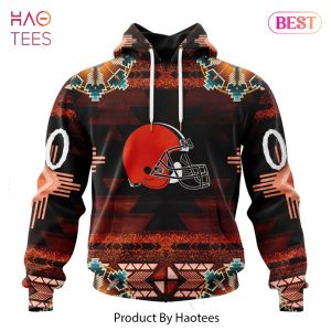 PREMIUM NFL Cleveland Browns Special Native Costume Design Hoodie
