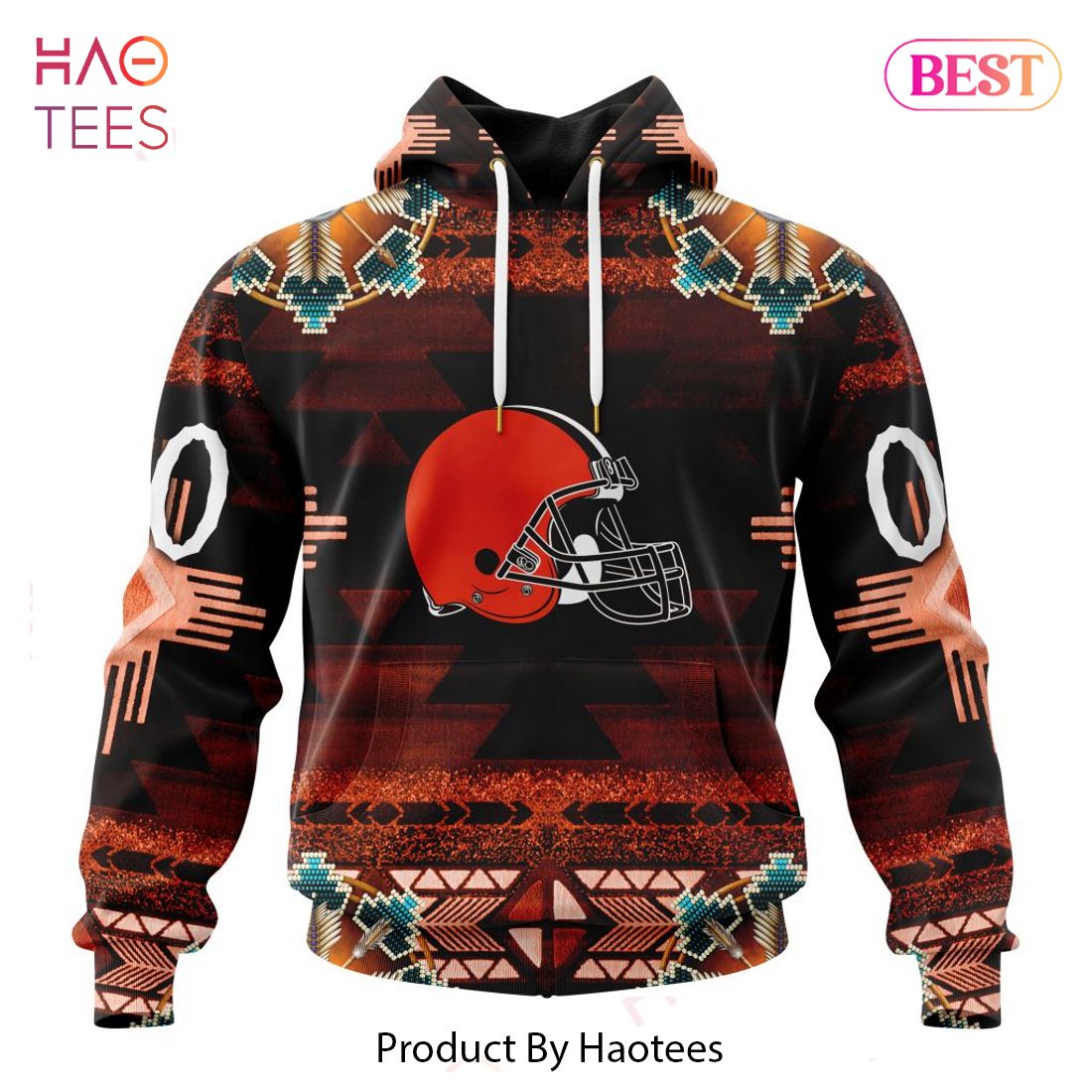 PREMIUM NFL Cleveland Browns Special Native Costume Design Hoodie