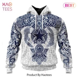 PREMIUM NFL Dallas Cowboys _ Norse Viking Symbols Hoodie