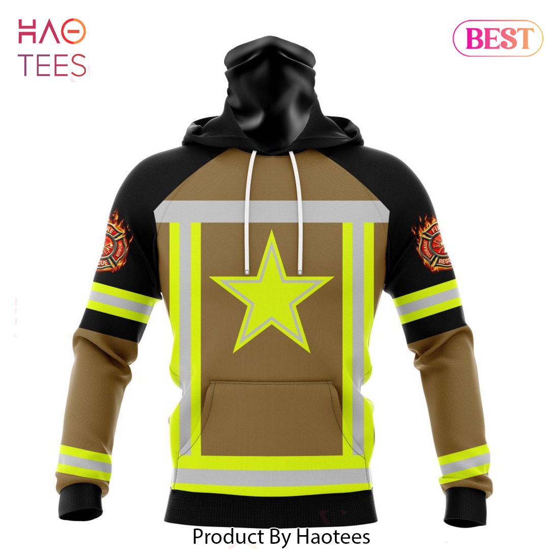 PREMIUM NFL Dallas Cowboys Special FireFighter Uniform Design Hoodie