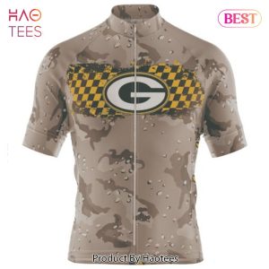 PREMIUM NFL Green Bay Packers Special Desert Camo Design Cycling Jersey Hoodie