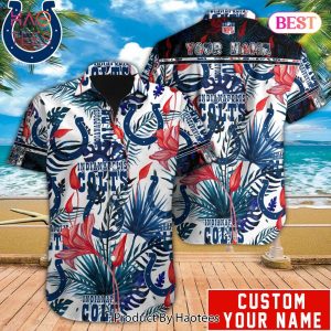 PREMIUM NFL Indianapolis Colts Special Hawaiian Design Button Shirt Hoodie