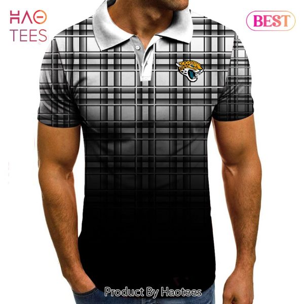 PREMIUM NFL Jacksonville Jaguars Polo Tartan Gradient Polo Shirt