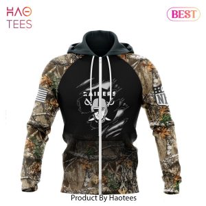 PREMIUM NFL Las Vegas Raiders Special Camo Hunting Design Hoodie