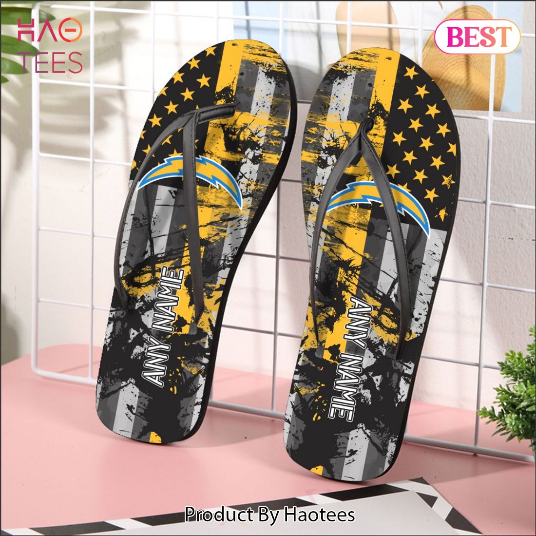 Nfl on sale flip flops