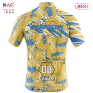 PREMIUM NFL Los Angeles Chargers Special Mix Stripes Design Cycling Jersey Hoodie