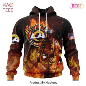 PREMIUM NFL Los Angeles Rams Honor Firefighters – First Responders Hoodie