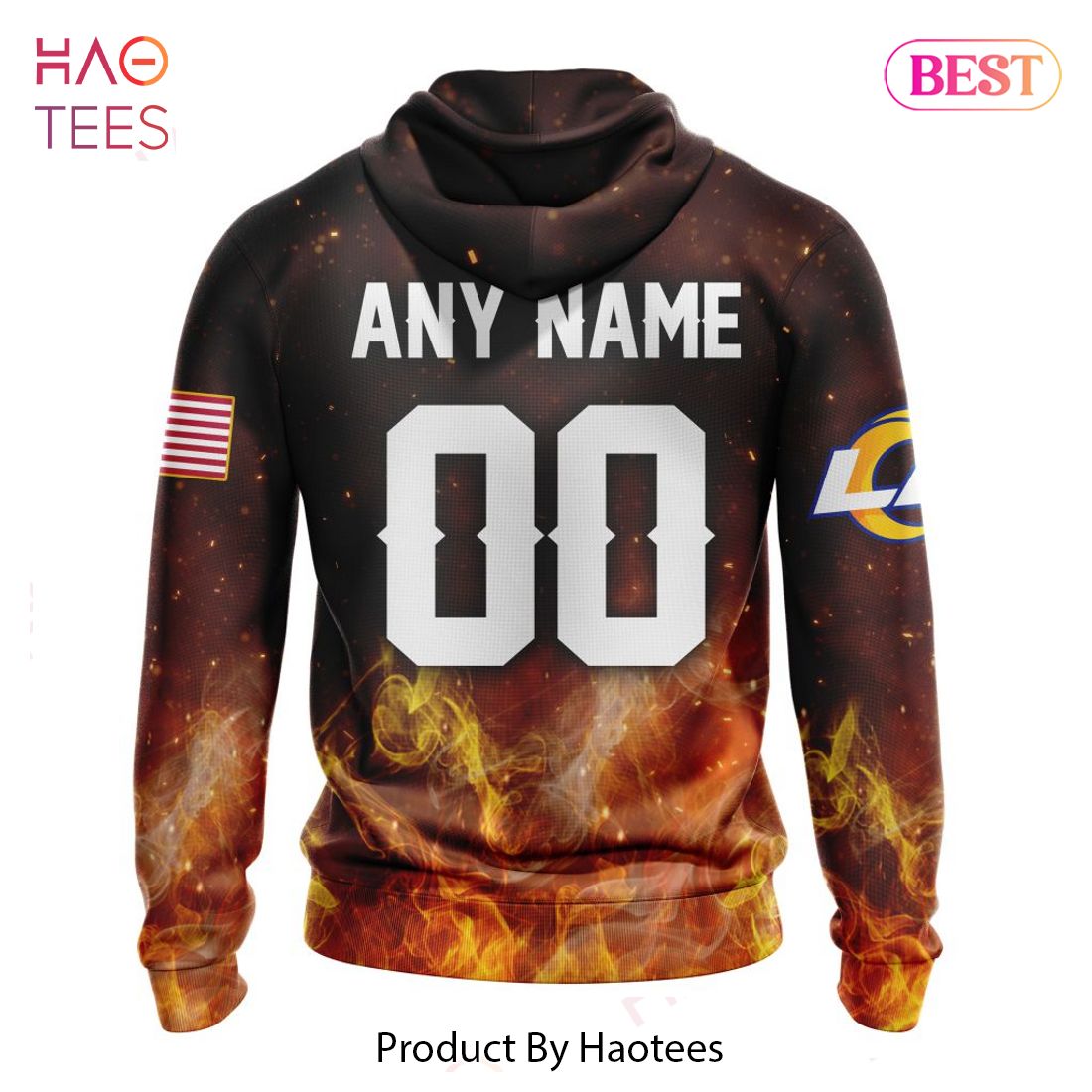 PREMIUM NFL Los Angeles Rams Honor Firefighters - First Responders Hoodie PREMIUM NFL Los Angeles Rams Honor Firefighters - First Responders Hoodie