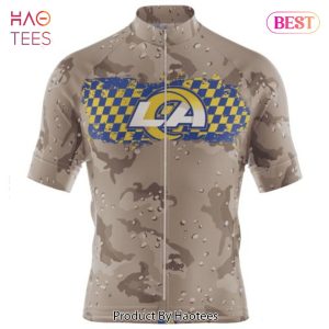 PREMIUM NFL Los Angeles Rams Special Desert Camo Design Cycling Jersey Hoodie